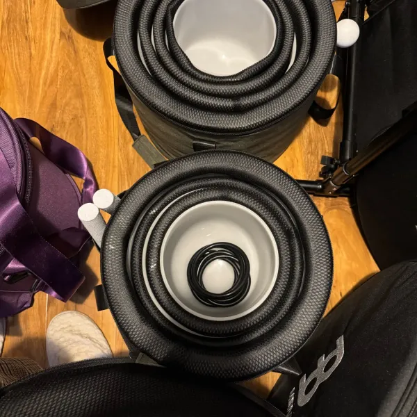 Verified buyer photo of the 7-bowl practitioner set, packed securely on arrival